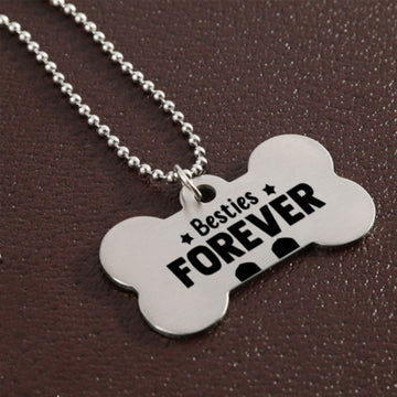 Stainless steel dog tag 4*2cm (double-sided laser engraving)