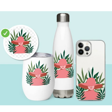 10pcs Custom UV Stickers for Cups, Mugs, Tumblers,Cellphone cases, computer covers...size 9.4in(W)*4.5in(H)