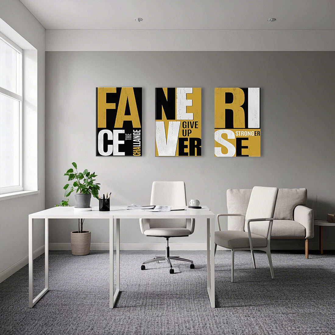 Hanging painting - triple multi-image design (vertical version 2:3)