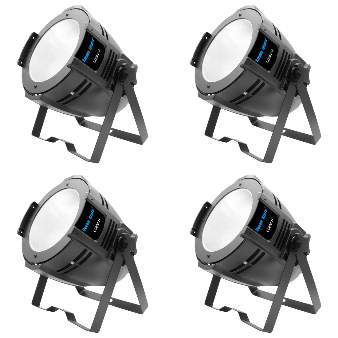 Seven Stars 200W COB Lights, LED Par Light Warm White & Cool White Stage Wash Lights, DMX Stage Lights for Church/Party/Stage Show/Club/Karaoke