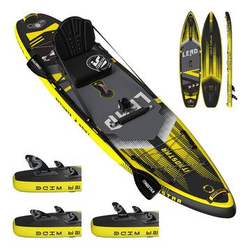 Lead 11‘ x 33" / 12’×35" Inflatable Stand Up Paddle Board - Premium SUP Board Kit - Ultra Stable Paddleboard for Adults & Youth - All Skill Levels - for Lakes, Oceans