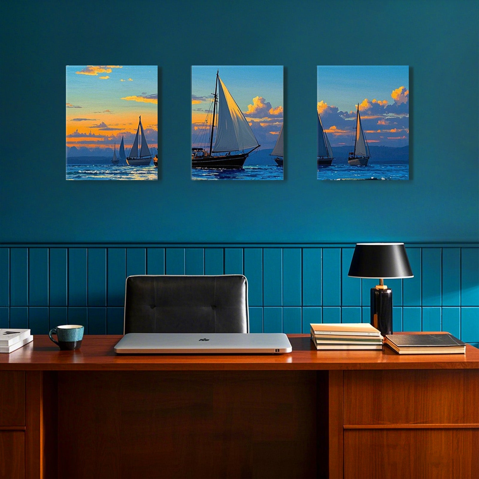 Hanging painting - three-panel single picture canvas hanging painting (4:5)