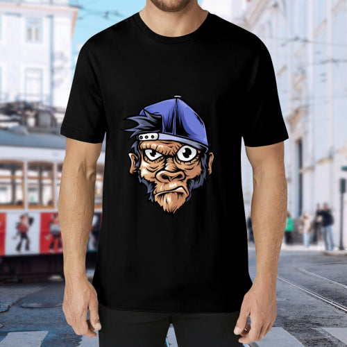 180g men's heat transfer T-shirt double-sided customization